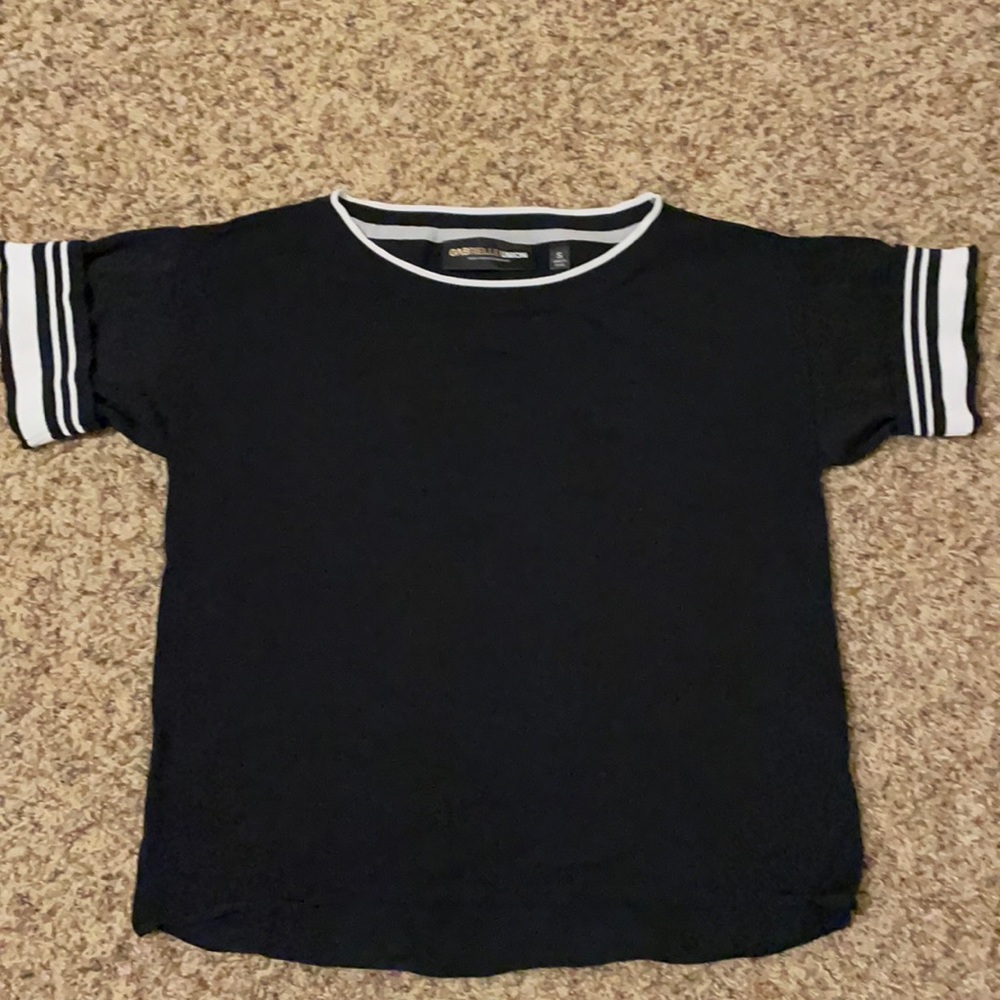 Inky Navy short sleeve Gabrielle Union NYCo top